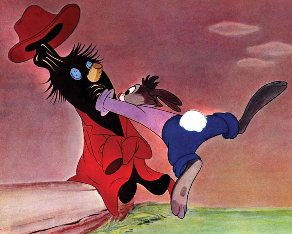 Scene from Song of the South with Brer Rabbit and the Tar Baby